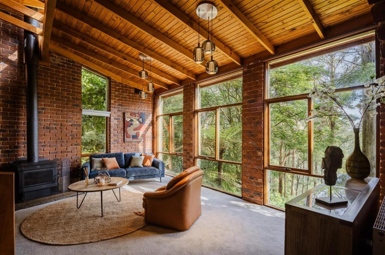 Modern Seednest Treehouse, Forest & Mountain View Vila Sassafras Exterior foto